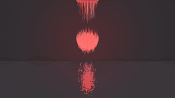 Moon Mountains Reflection Pixel Art , pixel, artist, artwork, digital-art, mountains, reflection HD wallpaper