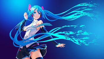 Hatsune Miku, Anime girl, Vocaloid, Long hair HD wallpaper