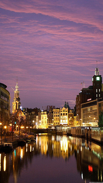 Amsterdam skyline, Urban view, Top , High-resolution HD phone wallpaper