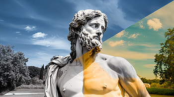 Majestic Greek Statue - Ultra, statue, sculpture, artistic, landscape HD wallpaper