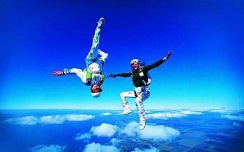 Aerobatics, Parachuting HD wallpaper