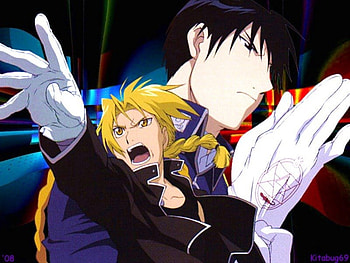 Edward and Mustang, alchemist, power HD wallpaper