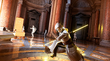 Jedi Temple Guard in Action, video game, Star Wars Battlefront II (2017) HD wallpaper