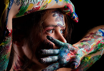 face, paint HD wallpaper