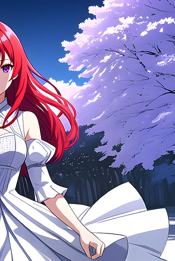 A girl in a park, Anime, girl, anime girl HD phone wallpaper