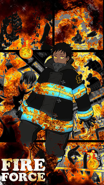 shinra kusakabe, fire force HD phone wallpaper