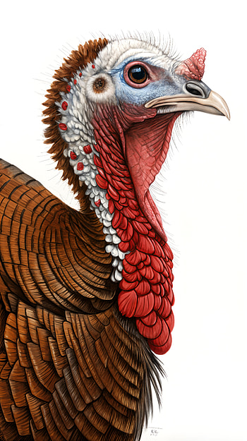 Elegant Turkey: A Stunning , turkey (bird), bird, Wildlife, illustration HD phone wallpaper