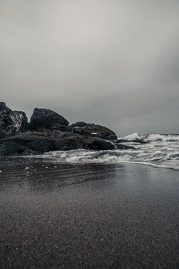 Nature, Stones, Sea, Waves, Beach, Sand HD phone wallpaper