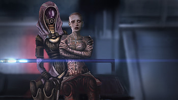 Mass effect, Jack, Hood, Look, Faces, Characters HD wallpaper