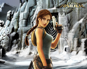 LARA CROFT, game, girl, action, anime HD wallpaper