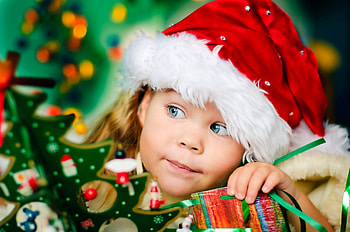 Christmas Child, kid, hat, child, christmas HD wallpaper
