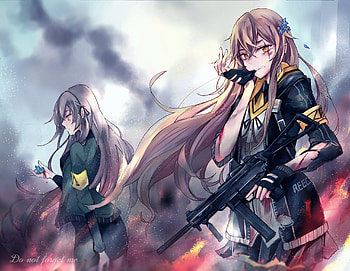 UMP40 & UMP45, UMP45 (Girls Frontline), UMP40 (Girls Frontline), video game, Girls Frontline HD wallpaper