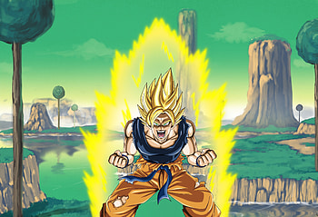 Angry goku, anime boy, super saiyan HD wallpaper