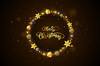 :), black, craciun, wreath, golden, christmas, card HD wallpaper