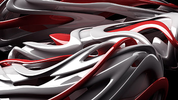 Red Tribal, white, black, dark, red HD wallpaper