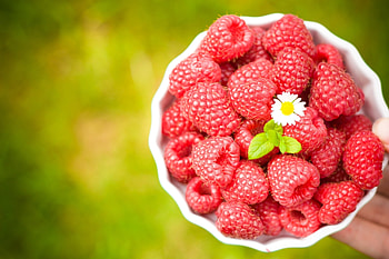 Food, Raspberry, Flower, Blur, Smooth, Bowl, Ripe HD wallpaper