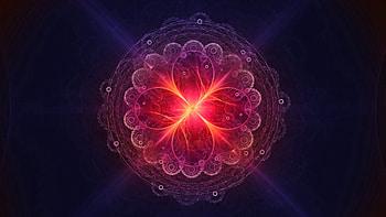 Abstract, Pattern, Fractal, Glow, Mandala HD wallpaper