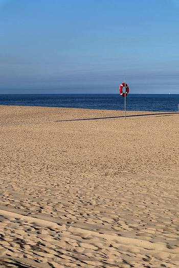 Nature, Sky, Sea, Beach, Sand, Life Buoy, Lifebuoy HD phone wallpaper