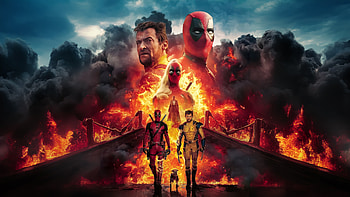 Deadpool And Wolverine Menace, deadpool-and-wolverine, deadpool-3, wolverine, deadpool, superheroes, artwork, digital-art, dogpool, lady-deadpool HD wallpaper