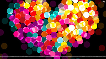Colorful Heart, cute, colorful, heart, nice HD wallpaper