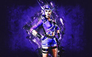 Fortnite Purple Rustler Skin, Fortnite, main characters, purple stone background, Purple Rustler, Fortnite skins, Purple Rustler Skin, Purple Rustler Fortnite, Fortnite characters HD wallpaper