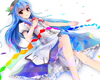 Hinanwari Tenshi, Warrior, Wall, Touhou, Anime, Game, Girl, Classic, New HD wallpaper