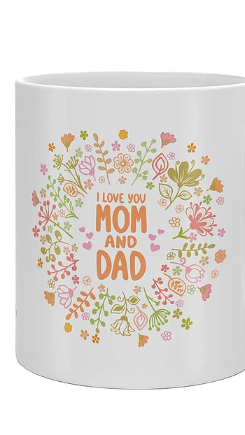 I Love Mom Dad, White, Coffee Mug HD phone wallpaper
