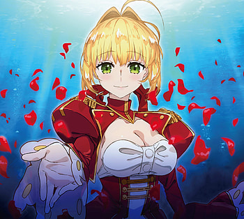 Anime Fate Extra Nero Claudius Red Saber, anime, artist, artwork, digital-art, fate-extra HD wallpaper