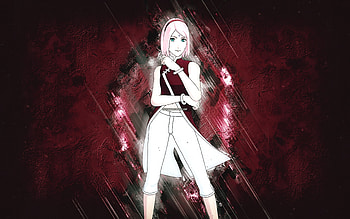 Fortnite Sakura Uchiha Skin, Fortnite, main characters, burgundy stone background, Sakura Uchiha, Fortnite skins, Sakura Uchiha Skin, Sakura Uchiha Fortnite, Fortnite characters HD wallpaper