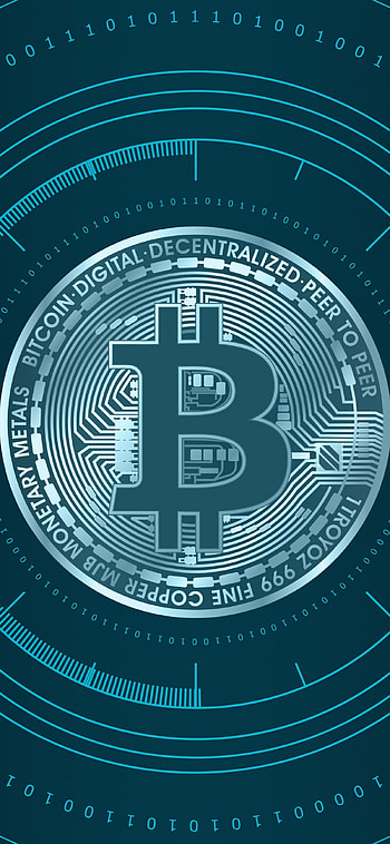 Bitcoin digital art, Abstract , X HD phone wallpaper
