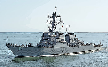 USS Arleigh Burke, , vector art, DDG-51, destroyer, United States Navy, US army, abstract ships, battleship, US Navy, Arleigh Burke-class, USS Arleigh Burke DDG-51 HD wallpaper