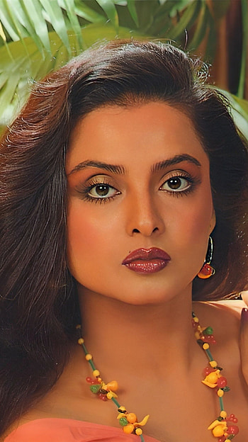 Rekha, bollywood actress, vintage HD phone wallpaper