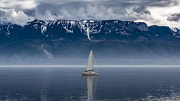 Sailboat seascape landscape, High resolution, Breathtaking views, Natural beauty HD wallpaper