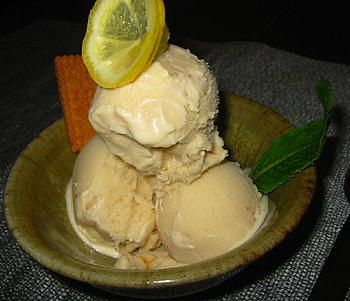 lemon ice cream, sweet, cold, ice cream, lemon HD wallpaper