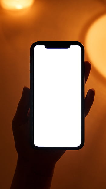Smart with blank screen held by a hand, perfect for app or design mockups. HD phone wallpaper