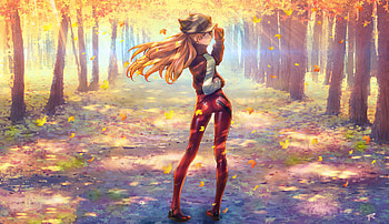 Evangelion Fanart , asuka-langley-soryu, neon-genesis-evangelion, anime-girl, anime, artist, artwork, digital-art, artstation HD wallpaper