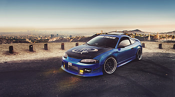 Mitsubishi Eclipse Tribute For Paul Walker, mitsubishi, cars, artist, artwork, digital-art, deviantart HD wallpaper