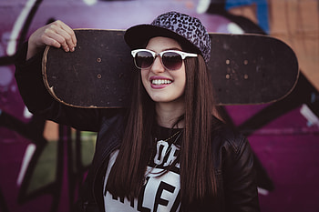 Skateboard Girl, skateboard, girls HD wallpaper