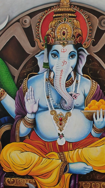 Best Ganesh, Lord Ganesh, Painting HD phone wallpaper