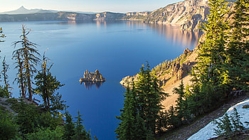 Crater Lake National Park, Majestic landscapes, Natural wonders, Tranquil beauty HD wallpaper