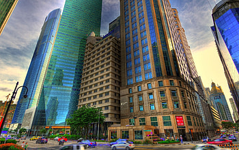 Cities, City, Building, Traffic, Movement, Megapolis, Megalopolis, r, Street HD wallpaper