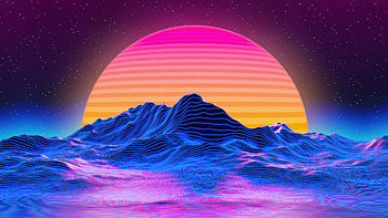 Outrun Synthwave Sunrise, outrun, synthwave, sunrise, artist, artwork, art, digital-art, deviantart HD wallpaper