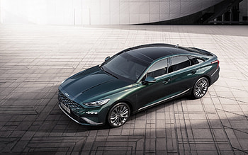 2022, Kia K8, front view, exterior, new green K8, sedan, Korean cars, Kia HD wallpaper