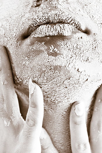 Artistic close-up of a woman's textured skin emphasizing raw beauty and skincare challenges. HD phone wallpaper