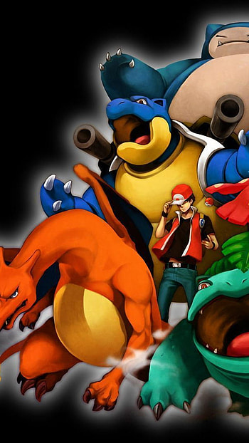 Pokemon red an blue, anime HD phone wallpaper