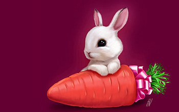 Art, Drawing, , Nice, Sweetheart, Hare, Carrot HD wallpaper