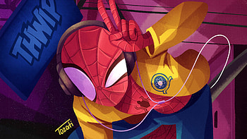 Spider Homecoming, spiderman, superheroes, digital-art, deviantart, artwork HD wallpaper