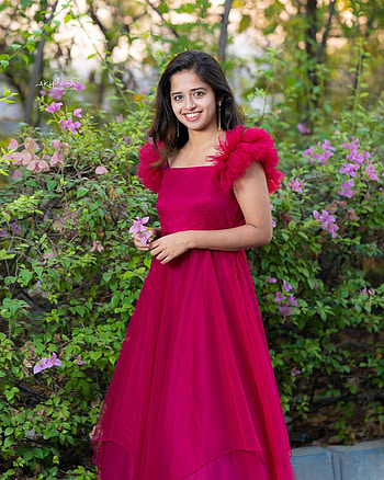 Pravallika damerla, dress, hair HD phone wallpaper