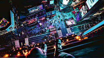to be or not to be, eerie, city, dark, suicide HD wallpaper