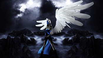 •⊰✿⊱•, wings, power, fantasy, magical, angel HD wallpaper